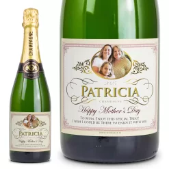 Personalised bottle of Champagne for Mother's Day