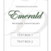 Emerald Anniversary Personalised Gift Wine