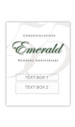 Emerald Anniversary Personalised Gift Wine