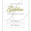 Golden Anniversary Personalised Gift Wine