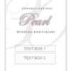 Pearl Anniversary Personalised Gift Wine