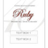 Ruby Anniversary Personalised Gift Wine