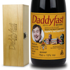 Fathers Day Gift Personalised Buckfast & Engraved Wooden Box Set