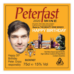 Personalised Buckfast Bottle BIG Face