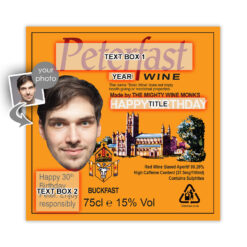 Personalised Buckfast Bottle BIG Face