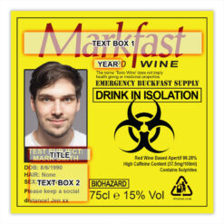 Personalised Buckfast Bottle Funny Hazard & Engraved Box Gift