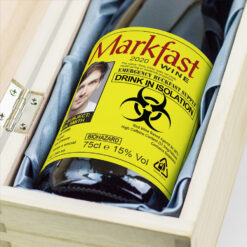 Personalised Buckfast Bottle Funny Hazard & Engraved Box Gift