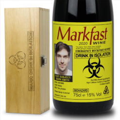 Personalised Buckfast Bottle Funny Hazard & Engraved Box Gift