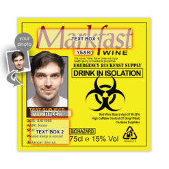 Personalised Buckfast Bottle Hazard Birthday Gift 70cl