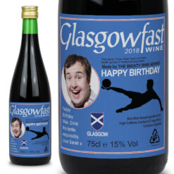 Personalised Glasgow Rangers Style Buckfast Bottle Gift