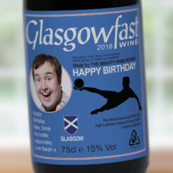 Personalised Glasgow Rangers Style Buckfast Bottle Gift