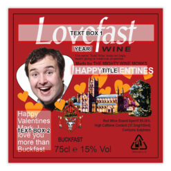 Personalised Valentines Buckfast Bottle & Box Gift Set