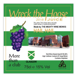 Personalised WTHJ Green Buckfast Bottle Gift