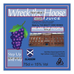 Personalised WTHJ Blue Buckfast Bottle Gift