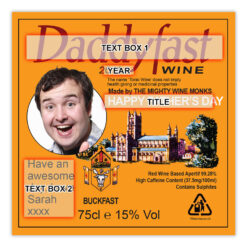 Fathers Day Personalised Buckfast Bottle Gift