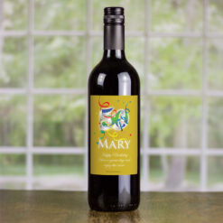 50th Birthday Personalised Birthday Gift Labelled Wine