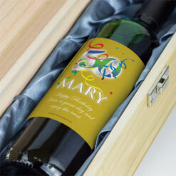 50th Birthday Personalised Birthday Gift Labelled Wine