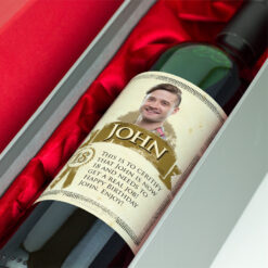 18th Birthday Present Personalised Birthday Wine