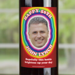 Funny 50th Birthday Personalised Gift Labelled Wine