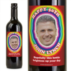 Funny 50th Birthday Personalised Gift Labelled Wine