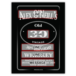 JDesign Personalised Whiskey Age 70cl