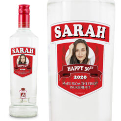 Personalised Smirnoff Vodka Bottle Gift 70cl