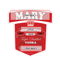 Personalised Christmas Smirnoff Vodka Bottle Gift Year Age 70cl