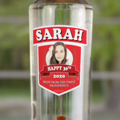 Personalised Smirnoff Vodka Bottle & Engraved Wooden Box
