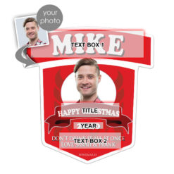 Personalised Christmas Gift Smirnoff Vodka Bottle Gift 70cl