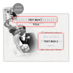 Personalised Wedding Champagne & Engraved Wooden Box