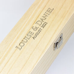 Personalised Wedding Wine & Engraved Luxury Wooden Gift