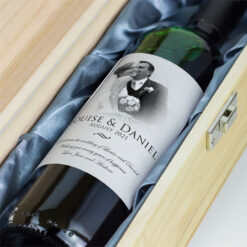 Personalised Wedding Wine & Engraved Luxury Wooden Gift