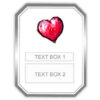Silver Heart Personalised Wedding Labelled Wine