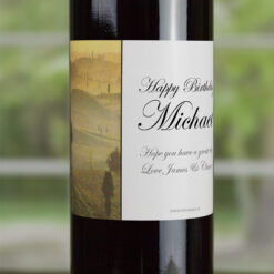 Tuscan Hills Personalised Gift Labelled Wine