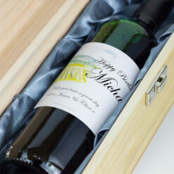 Watercolour Personalised Gift Labelled Wine