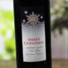 Crystal Personalised Christmas Labelled Wine