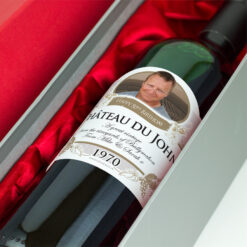 50th Birthday Present Gift Personalised Wine