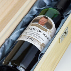 50th Birthday Present Gift Personalised Wine
