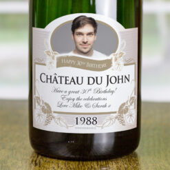Colour Birthday Present Personalised Birthday Wine