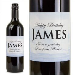 Waves Personalised Gift Labelled Wine