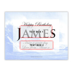 Waves Personalised Gift Labelled Wine