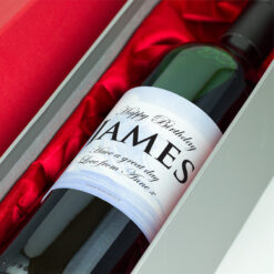 Waves Personalised Gift Labelled Wine