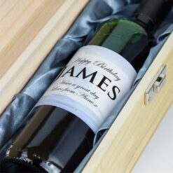 Waves Personalised Gift Labelled Wine
