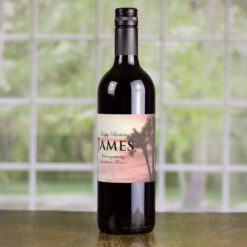 Coral Personalised Gift Labelled Wine