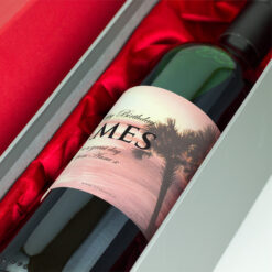 Coral Personalised Gift Labelled Wine