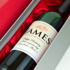 Classic Car Personalised Birthday Gift Labelled Wine