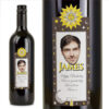 Sun Moon Stars Personalised Birthday Gift Labelled Wine