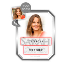 Silver Bevel Personalised Gift Labelled Wine