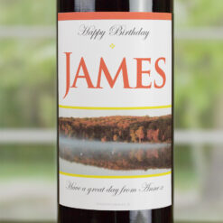 The Lake Personalised Gift Labelled Wine