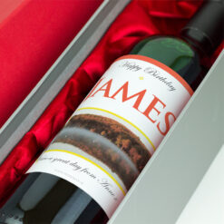The Lake Personalised Gift Labelled Wine